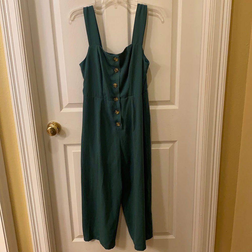 Forest Green Jumpsuit, Size M, NWT